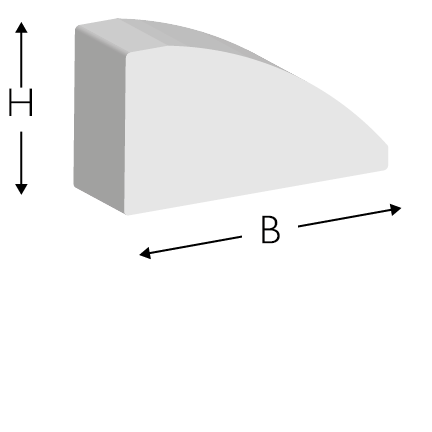 Profile gumowe B/2