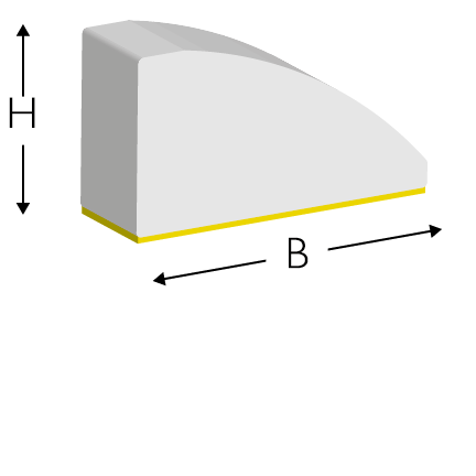 Profile gumowe B/2